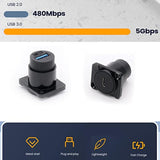 Usb C To Usb 3.0 Adapter Pack Of 2,Panel Mount Type C-Usb3.0 Female Converter