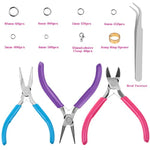 Jewelry Repair Kit With 1520 Silver Jump Rings And 3Pcs Pliers For Earrings, Necklaces, Rings, Bracelets