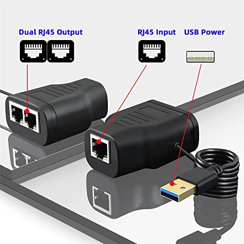 100Mbps Stp Utp Rj45 8P8C Plug To Dual Rj45 Hub Splitter Network Ethernet Switcher Adapter