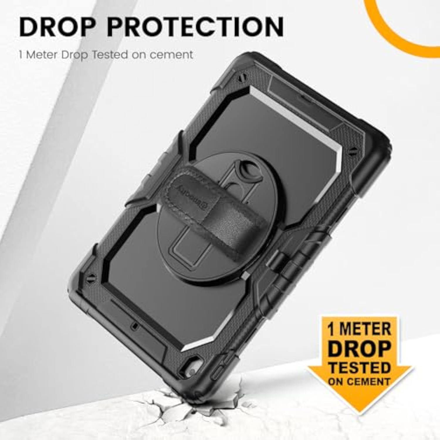 Heavy Duty Protective Tablet Cover With Kickstand Hand Shoulder Strap For Ipad 9Th 8Th 7Th Generation