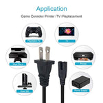 Cable 6 Ft Ac Power Cord Compatible With Vizio Tv E Series: E221-A1, E221-A1, E291-A1, E231-B1, E231I-B1; Smartcast E43-E2 Lcd Monitor Sb3621N-E8 Sb3821-C6 Sb3851-Co Sb4051-C0 Sound Bar