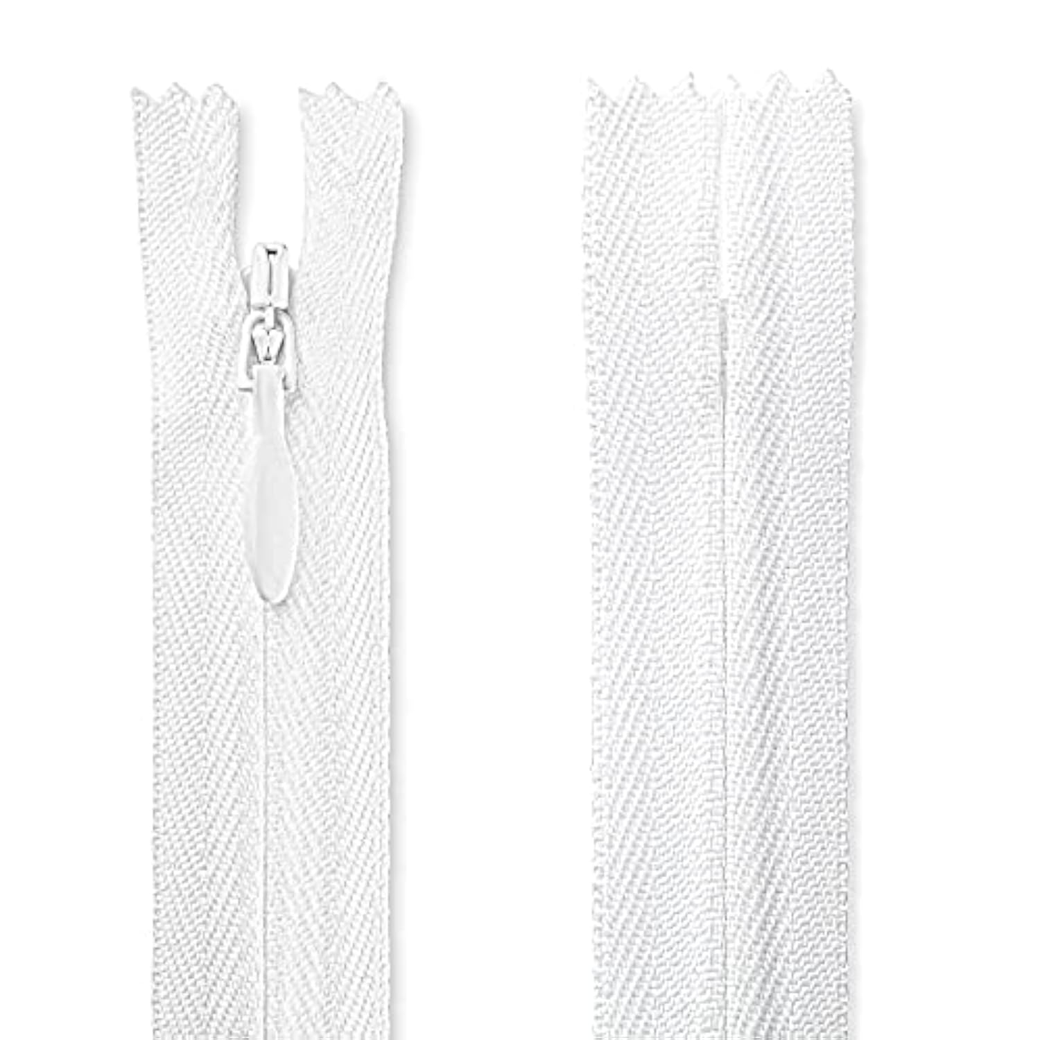 18” Invisible White Zipper 18 Inch Invisible Zipper White Sewing Zippe