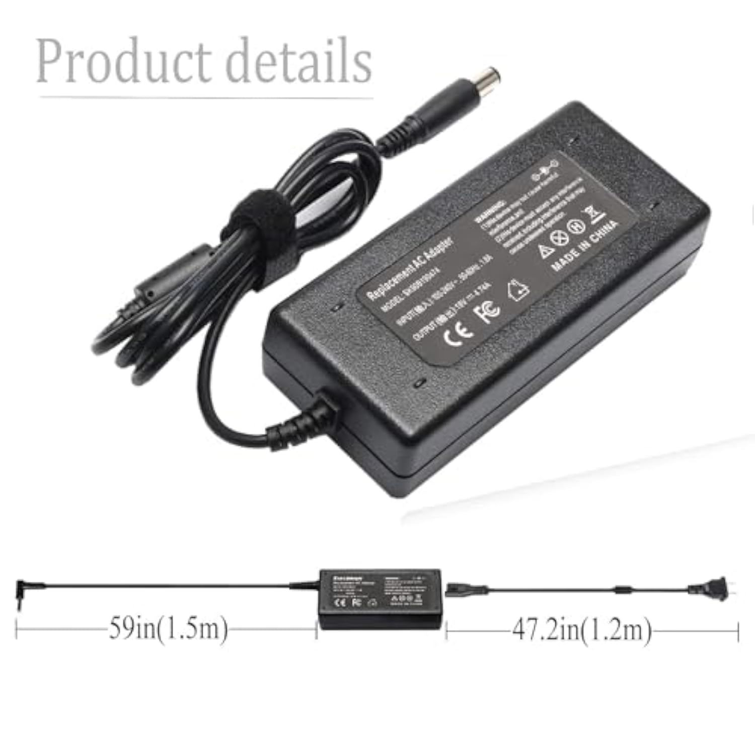 19V Adapter For Hp Ultraslim Docking Station Power Cord Supply 2013 Us D9Y32Aa
