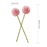Artificial Flowers Chrysanthemum Ball Flowers Bouquet 10Pcs Present For Important People Glorious Moral For Home Office Coffee House Parties And Wedding (Light Pink)