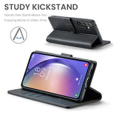 Wallet Case for  Galaxy A15 5G, RFID Blocking Credit Card Holder, PU Leather Folio Flip Kickstand Protective Shockproof Cover for Galaxy A15