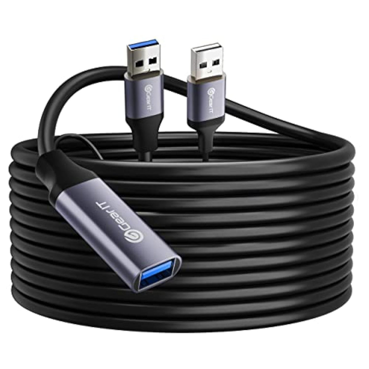 GearIT USB 3.0 Active Extension Cable (30 Feet) A-Male to A-Female USB Repeate