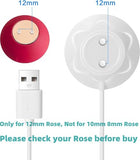 Rose Charger Replacement,12mm Standing Magnetic Charging Cable