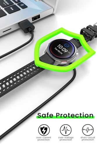 Charger Replacement Cable for Amazfit Watch USB Charging Cable Cord Compatible with Amazfit T-Rex 3/Balance/Balance 2 Smartwatch-3.3FT(1M)