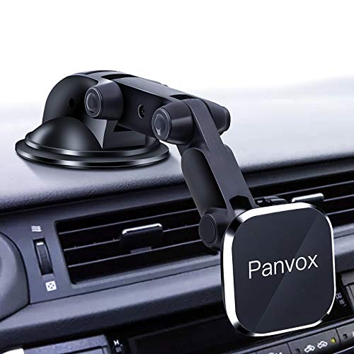 Magnetic Phone Car Mount, Universal Dashboard Windshield Car Phone Mount Holder with Upgraded 3.2" Suction Cup,8 Strong Magnets Compatible with