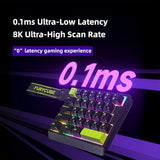 M30He Rapid Trigger Gaming Keyboard,Hall Effect Magnetic Switch One Handed Hot Swap Rgb Wired Mechanical Keyboard Adjustable Actuation 8K Hz Polling Rate Macro Keypad For E-Sports Gamer (Black)