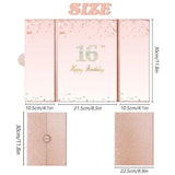 Sweet 16 Birthday Decorations, Creative Rose Gold 16Th Birthday Guest Book Alternative, Large 16Th Birthday Signature Book 12" X 18", Great 16 Years Old Birthday Gifts For Girls