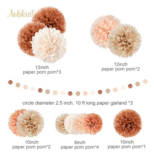 Fall Bridal Shower Decorations Set,15PCS for Boho Wedding