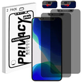 Privacy Screen Protector With Front Slide Camera Cover Compatible For Phone 13/13 Pro/Phone 14, Anti-Spy Tempered Glass Screen Protection And Spy Cover Protect Privacy, Not Affect Face Id