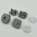 20 Sets - 18Mm 3/4" Square Shape Magnetic Snaps Closures Clasp In Purs