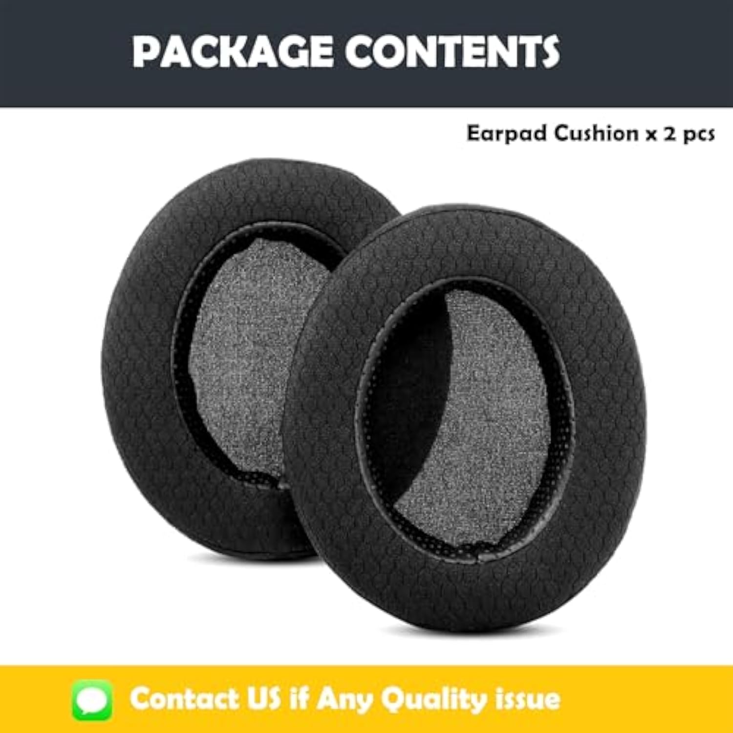 Earpads Replacement Cushion Compatible With Hyperx Cloud 2 / Alpha/Ath M50X M40X/Turtle Beach Stealth 400 600 Headphones/Headsets Ear Pads With Breathable Fabric/High Density Foam