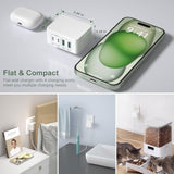 USB C Charger Block, Costyle 2-Pack 40W Flat USB Wall Charger Plug Multiport Dual USB C & A Fast Charging Block, QC+PD 3.0 Power Adapter for iPhone 15 14 13 12 11 Pro iPad AirPods Samsung-White