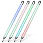 Stylus Pen For Touchscreen (4Pcs), 2 In 1 Stylus Pen For Ipad, High Precision And Sensitivity Rubber Tips And Disc Compatible With Ipad/Iphone/Android Tablets And All Touch Screens Devices (Light)
