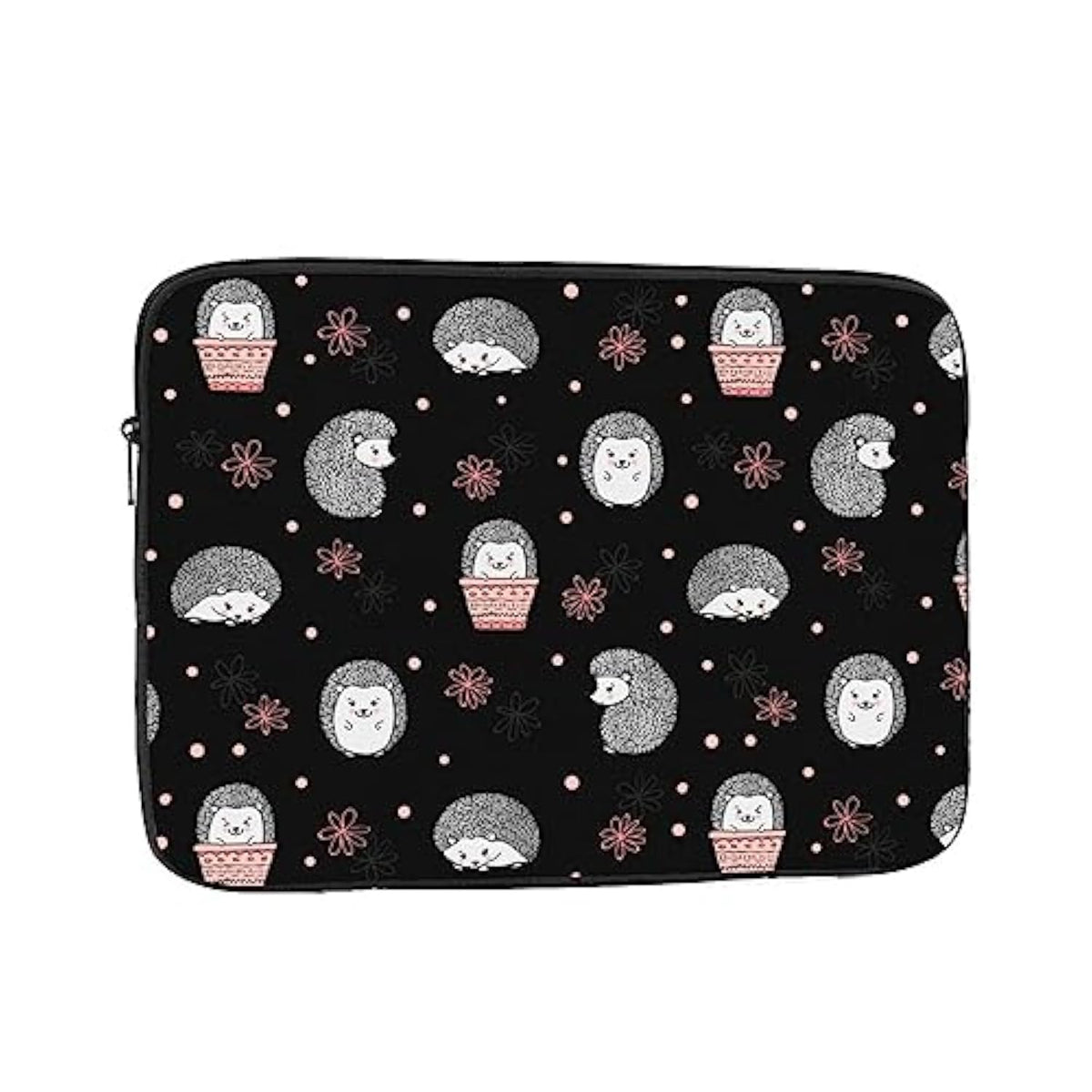 Cute Watercolor Hedgehogs Kawaii 13 Inch Portable Laptop Sleeve Compatible With Macbook Air Notebook Computer Case For Men Women College School Students