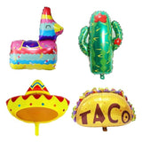 159pcs Fiesta Balloon Arch Kit – Cactus, Taco & Llama Balloons for Cinco de Mayo andParties