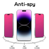 2 Pack Gradient Tempered Glass For Iphone 14 Pro Max Privacy Screen Protector For Iphone14 Promax 6.7Inch Anti Spy Anti Blue Light Eye Protection Hd Ultra Clear Anti-Scratch Bubble Free