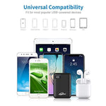 Pocket Size Battery Pack For Heated Vest, 5V 2.4A Heated Jacket Power Bank, 10000Mah Led Display Usb C Rechargeable Portable Charger For Iphone, Android Etc.