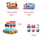 Chugga Chugga Two Two Party Supplies,Train 2Nd Birthday Party Supplies