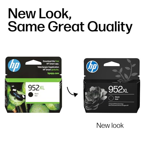 952Xl Black High-Yield Ink Cartridge Printers | Works Officejet 8702 Officejet Pro 7720, 7740, 8210, 8216, 8710, 8715, 8720, 8725, 8730, 8740 | Eligible For Instant Ink | F6U19An