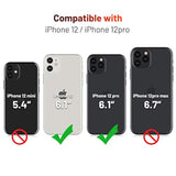 Compatible With Iphone 12 Case/Compatible With Iphone 12 Pro Wallet Case, Pu Leather Flip Case With Card Holders Rfid Blocking Kickstand Phone Cover 6.1 Inch (Black)