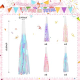 24pc Mermaid Unicorn Party Blowers Noise Makers Pink Purple Glitter Favors