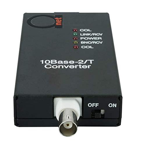 10Baset Rj45 Utp To 10Base2 Thinnet Coax Bnc Media Converter | Ethernet Adapter 10Base-T/2