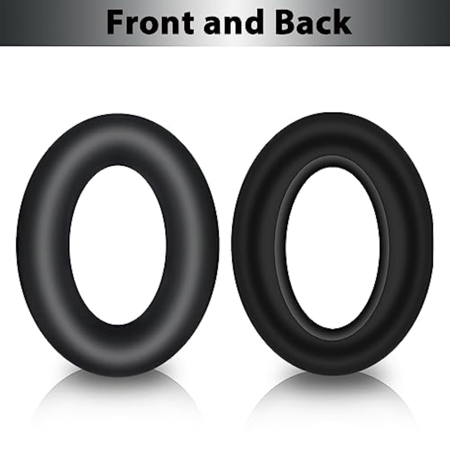 Silicone Ear Pads Cover Protector For Sony Wh-Ch720N Headphone Cushions,Sweat-Proof And Washable Ear Cushions Cover For Sony Wh-Ch720N/710N/700N Headphone(Black)
