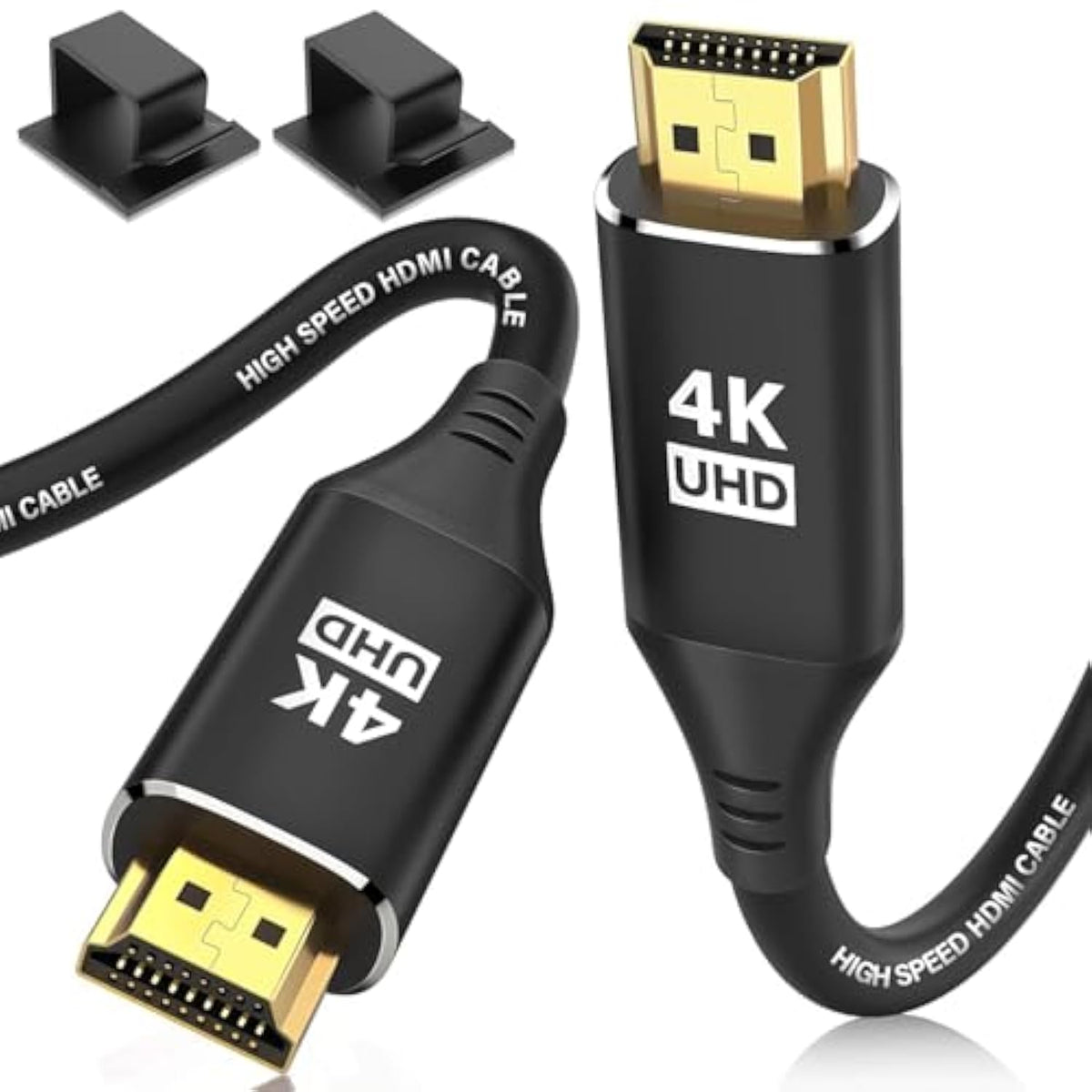Hdmi Cables 20Ft/6M, 4K @ 60 Hz In-Wall Cl3 Rated Hdmi 2.0 Cord High Speed Hd
