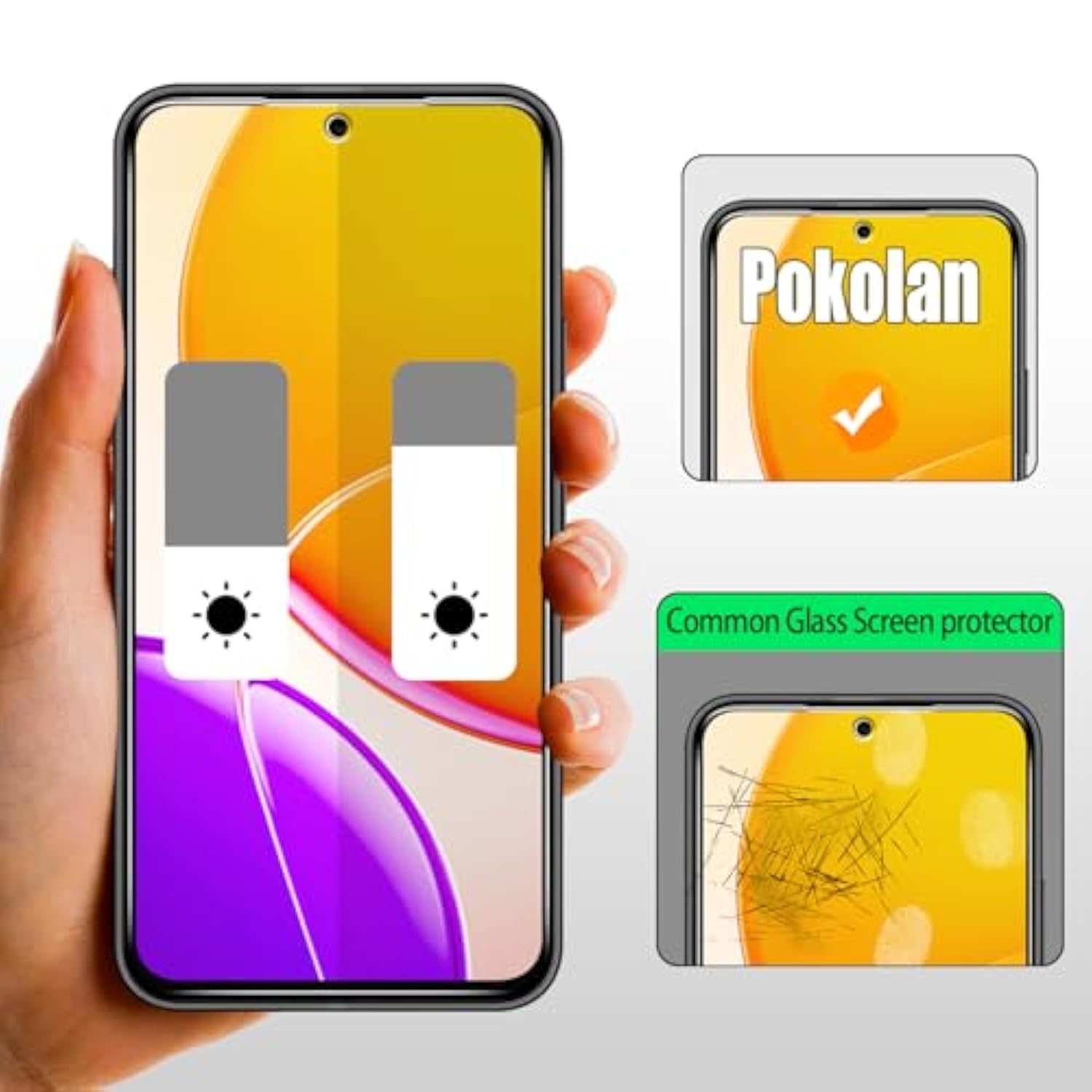 2+2 Pack Privacy Screen Protector For Samsung Galaxy A54 Tempered Glass, 2 Pack Privacy Film + 2-Pack Camera Lens Protector, Anti Spy Protection, Bubble Free, Case Friendly, Easy To Install