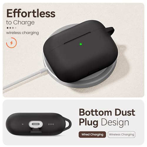 for AirPods Pro 3 Case (2025),Soft Silicone Protective Cover Compatible with  AirPods Pro 3rd Generation Case with Cleaning Kit for Women