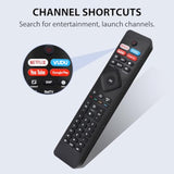 New Universal Remote For All Philips Tv Remote, Replacement Compatible For All Philips Smart Tv, Led, Lcd, Hdtv, 3D, 4K Uhd Tv, With Shortcut Button For Netflix, Vudu, Youtube, Google Play