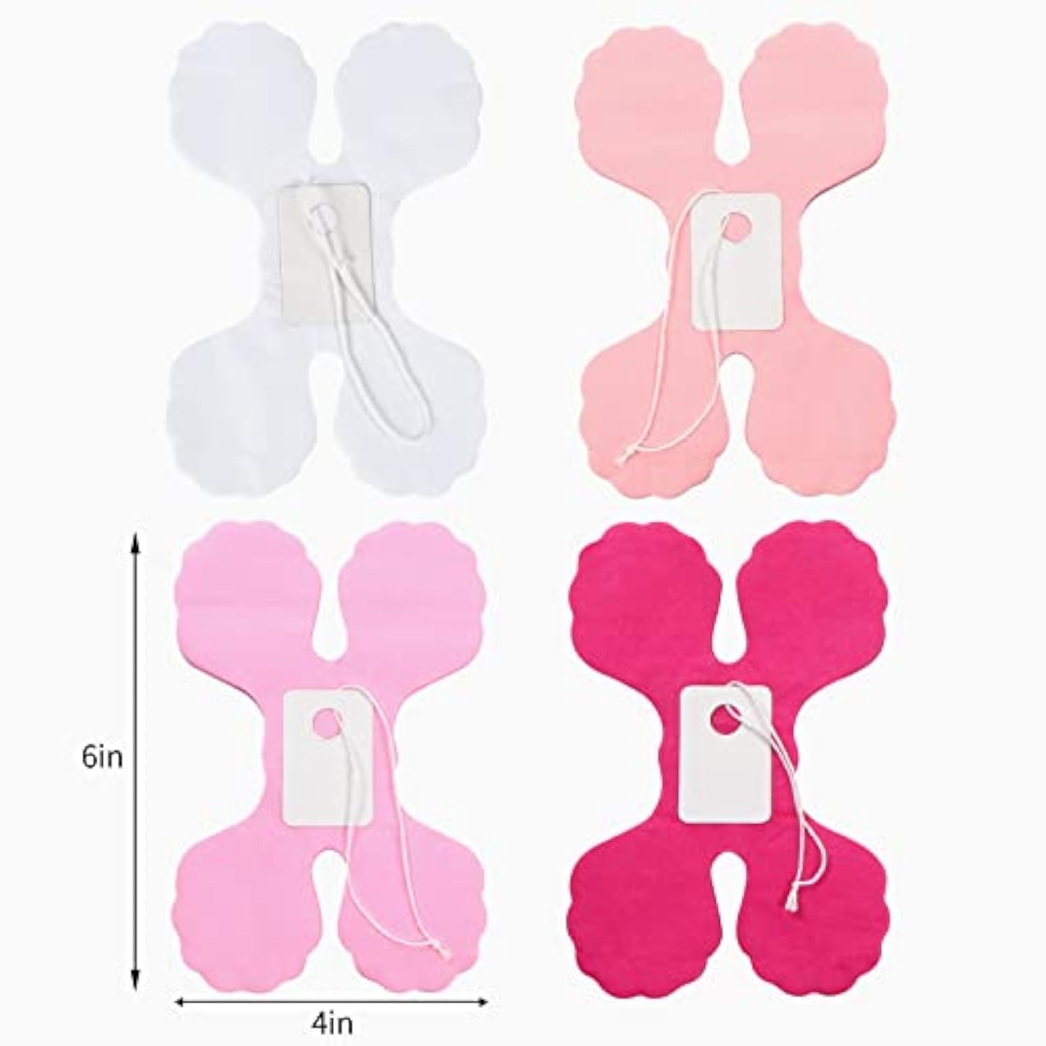 Rose-Red Pink White Party-Decorations Streamers Garland - 157Ft Valent