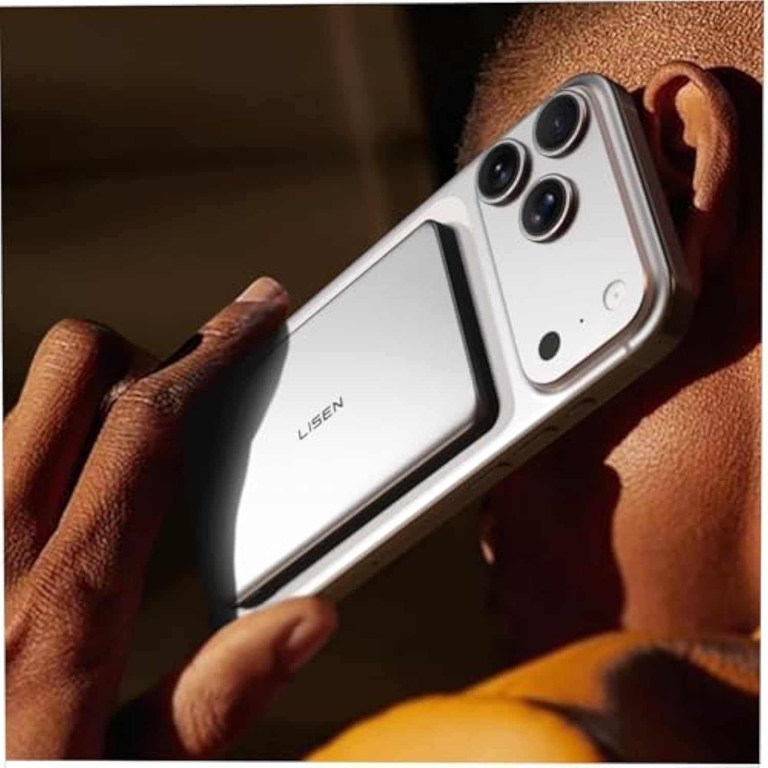 0.3‘’ Ultra Slim Magsafe Portable Charger Iphone,Alloy 5,000Mah Wireless Card Slim Magsafe Battery Pack,Essential Phone Accessories,Magnetic Power Bank For Iphone 16E Pro Max/15/14/13/12,Glacier