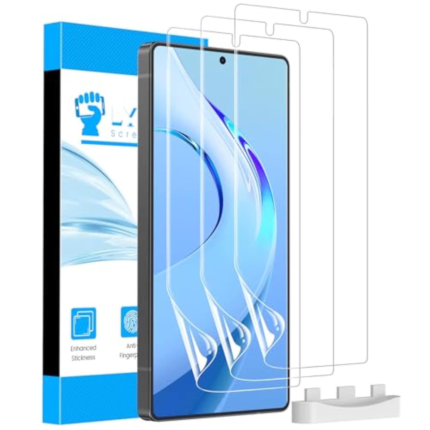 3 Pack For Samsung Galaxy S25 Ultra Screen Protector [Like Original Fingerprint Unlock], Real Invisible Self-Healing Protective Film [Not Glass], Hd Clear, Case Friendly, Scratch-Resistant