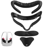 Face Cushion Pad Compatible With Quest 2 Accessories (Upgraded Version), Comes 2 Fitness Facial Interface Foam Replacement, And Lens Protector, Air-Circulation Design
