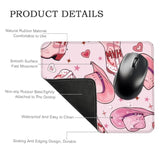 Yee Haw Pink Rectangular Mouse Mat, Funny Cowboy Hat Boot Mouse Pads For Desk, Western Cowgirl Disco Mouse Pad, Cowgirl Gifts For Friends, Western Office Gifts For Women Coworker