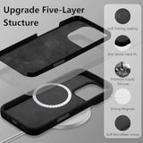 Magnetic Silicone Case for iPhone 16 Pro Max, Black - Premium Protection and Style