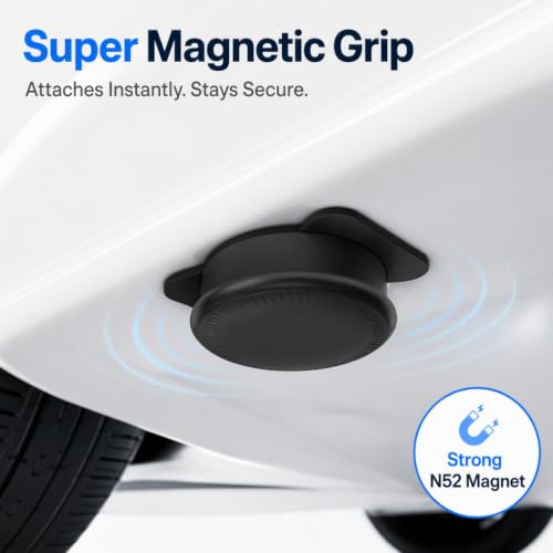Magnetic Vehicle Tracker, Waterproof, Compatible With Apple Find My (Ios Only), Anti-Theft Alerts