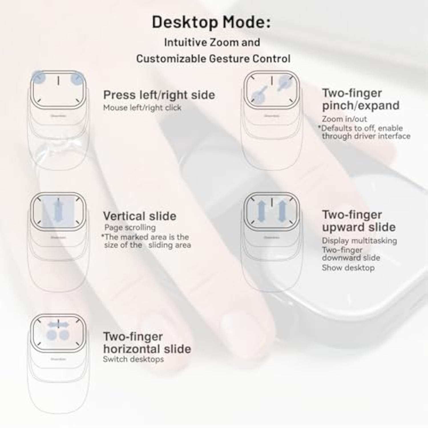 2 Bluetooth Detachable Air Mouse Touchpad Mouse With Voice Recording, Presentation Clicker Wireless Presenter Presentation Remote With Laser Pointer For Mac, Windows (Recording, Black)