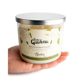 Gardenia Highly Scented Natural 3 Wick Candle, Essential Fragrance Oils, 100% Soy, Phthalate & Paraben Free, Clean Burning, 14.5 Oz.