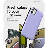 GOOSPERY Magnetic Door Bumper Compatible with iPhone 11 Case, Card Holder Wallet Easy Magnet Auto Closing Protective Dual Layer Sturdy Phone Back Cover - Purple