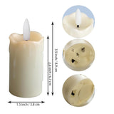 Battery Operated Flameless Votives With Remote Auto Daily Cycle Timer Long Lasting Realistic Black Wick Electric Led Candles Wedding Party Holiday Halloween Christmas Decorations 6 Pack