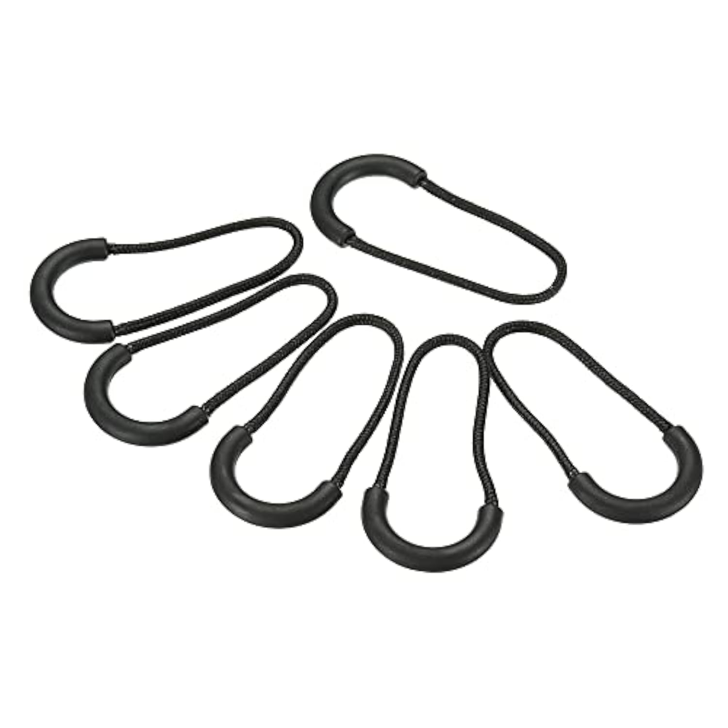 Zipper Pulls Extension Handle Cord, 10 Pack Finger Use Plastic U-Shape