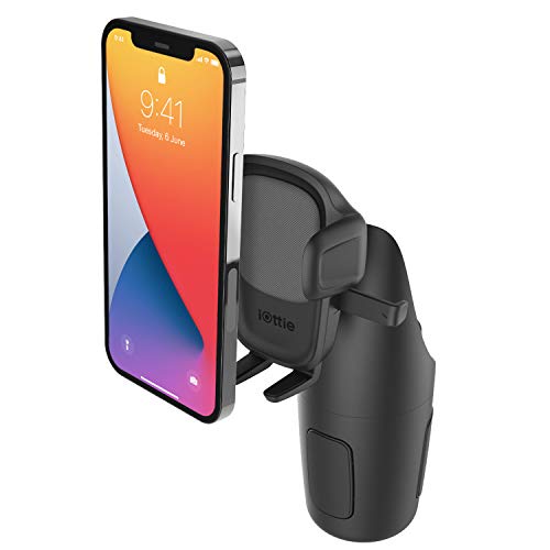 Easy One Touch 5 Cup Holder Mount - Universal Car Mount Phone Holder for iPhone, Google, , Moto, Huawei, Nokia, LG, and all other Smartphones