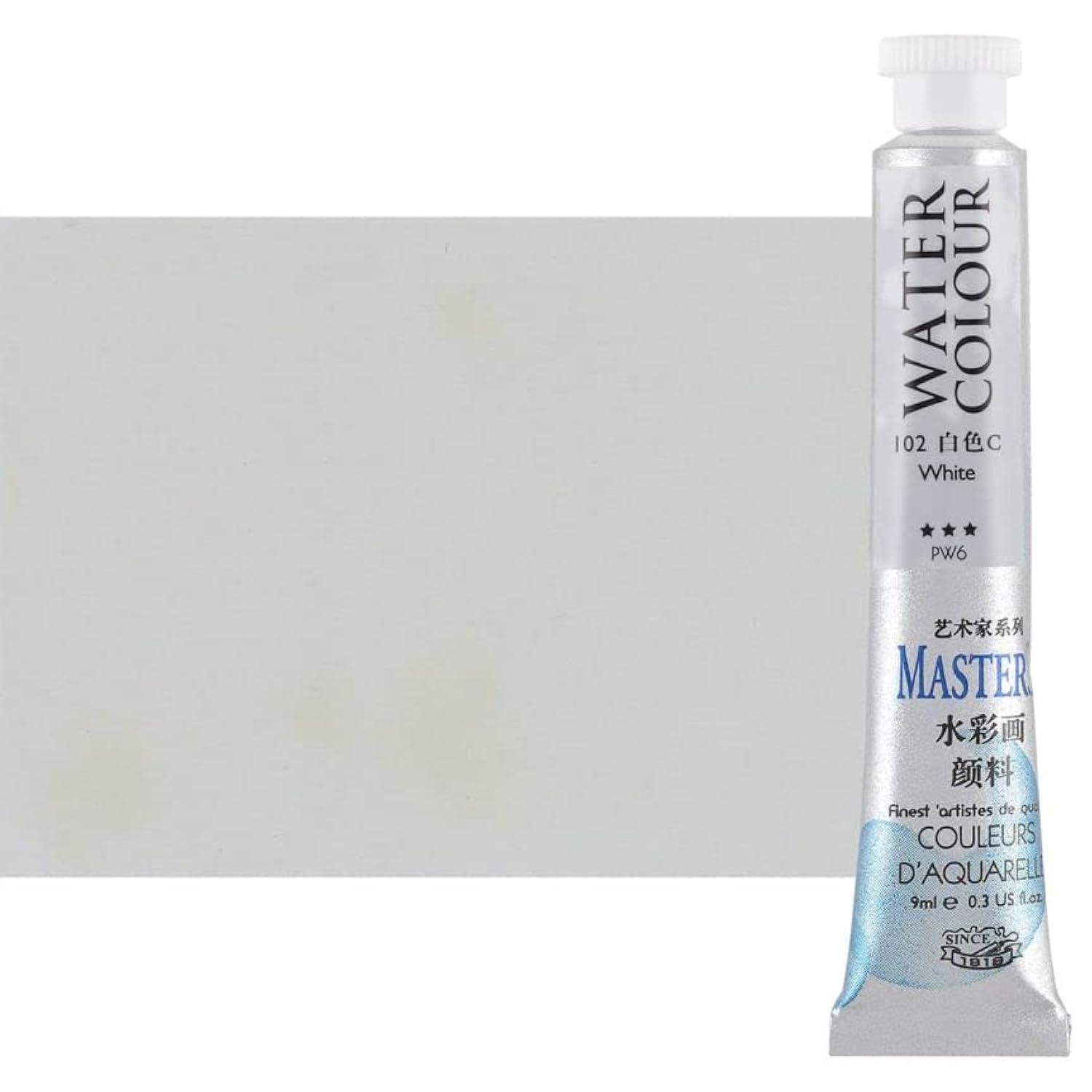 Watercolor Paint - Concentrated Color, Pure Pigments, High Lightfastness Ratings Craft Paint For Artists - White (9Ml/0.3 Oz)