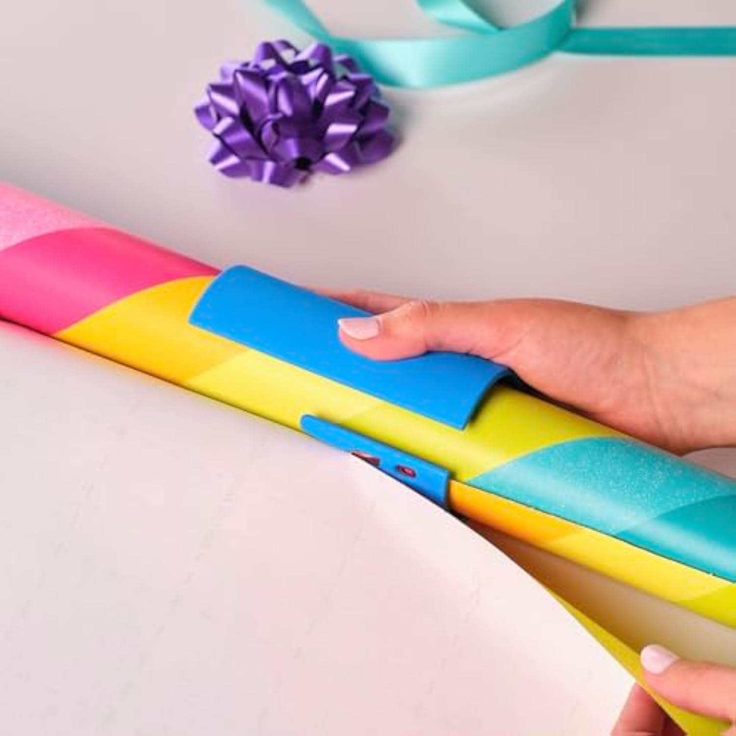 2-Pack Of Gift Wrap Cutter | Blue Birthday Edition | As Seen On Shark Tank | Made In Usa | Birthday Wrapping Paper Cutter | Birthdays, Holidays, Party, Baby Shower, Gifts, Summer Parties